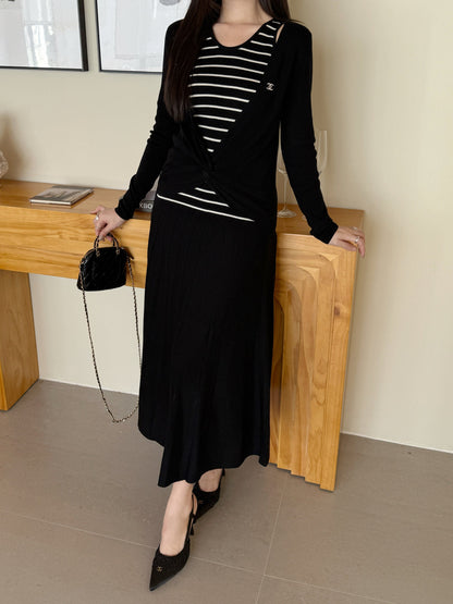 Chan 25fw knitted suit