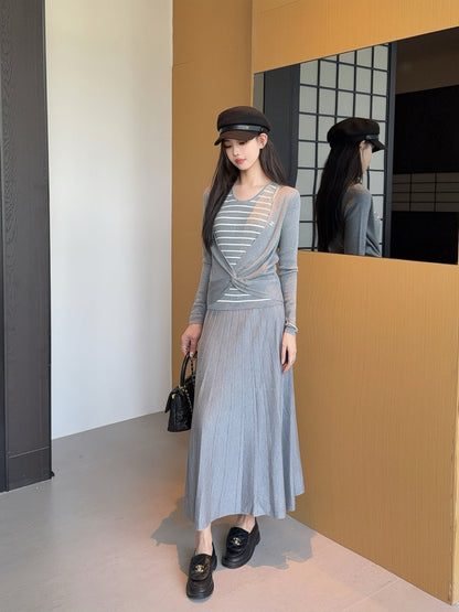 Chan 25fw knitted suit