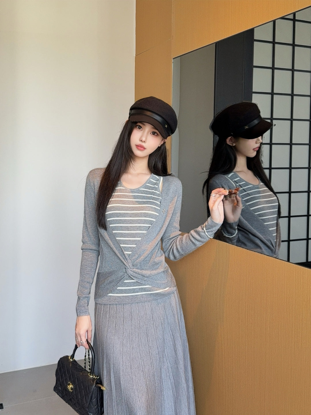 Chan 25fw knitted suit