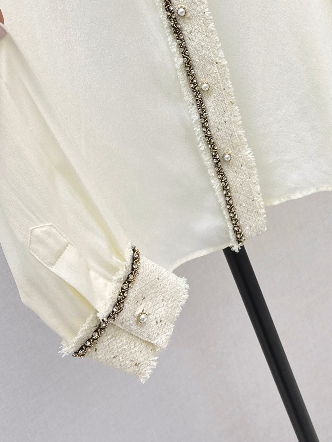 Chan 25fw woven silk shirt