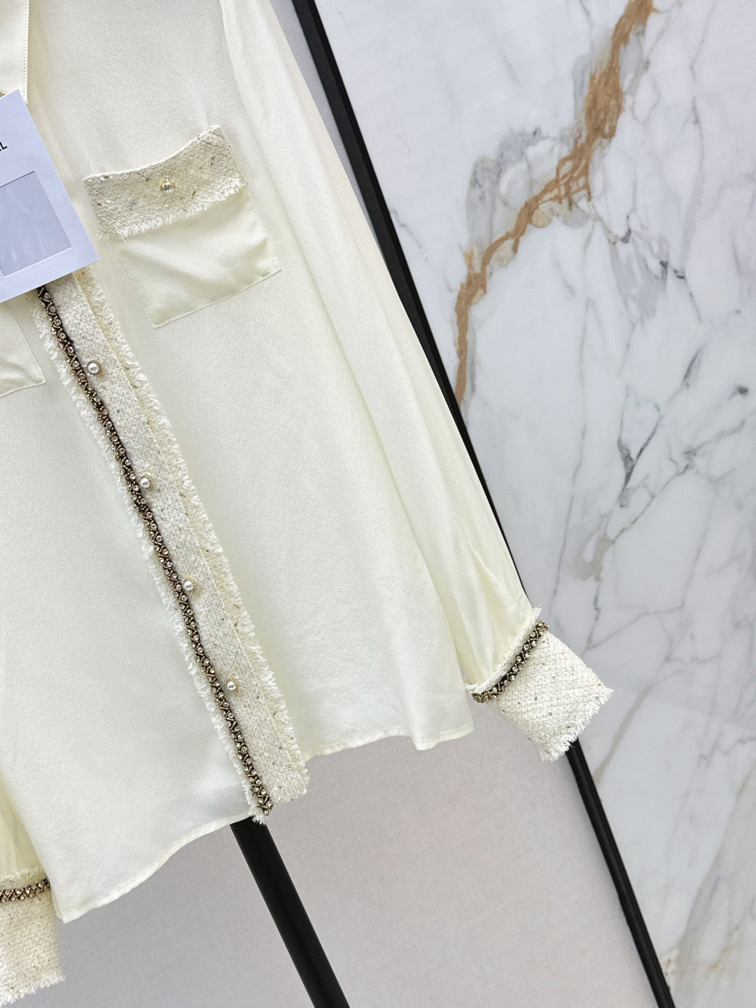 Chan 25fw woven silk shirt