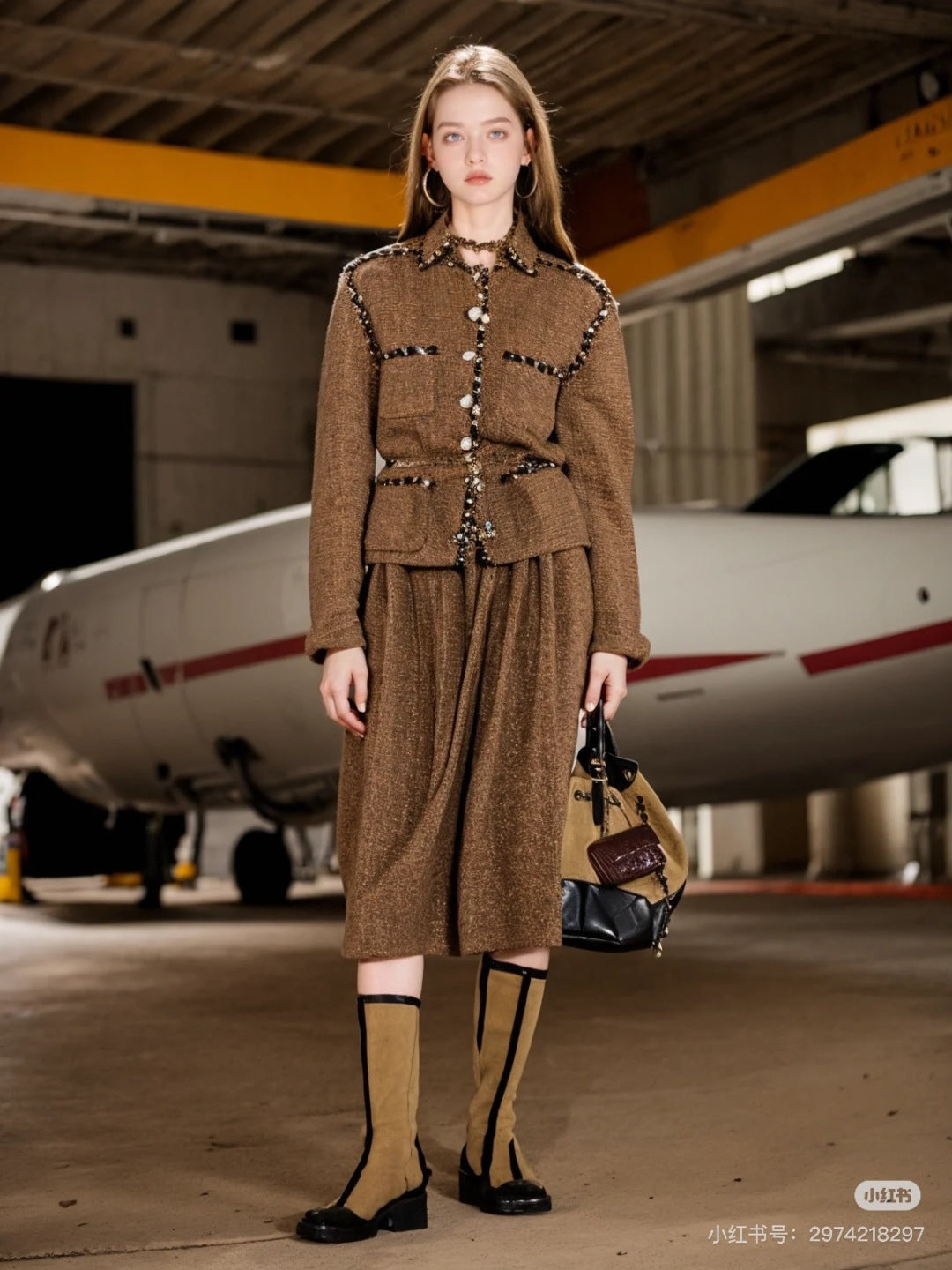 Chan 25fw woven skirt