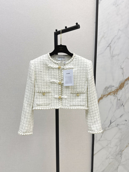 Chan 25fw woven crop jacket