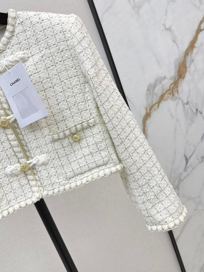 Chan 25fw woven crop jacket