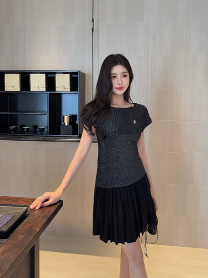 Chan 25fw knitted suit