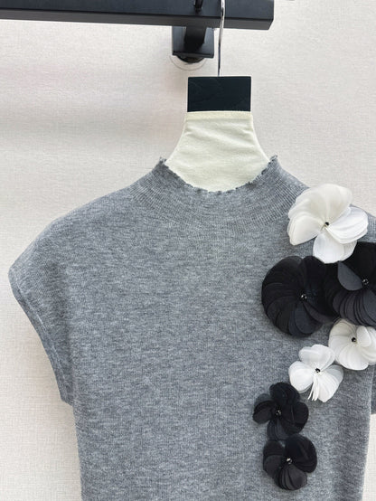 Chan 25fw knitted vest