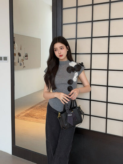 Chan 25fw knitted vest