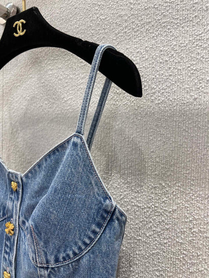 Chan 25fw denim camisole