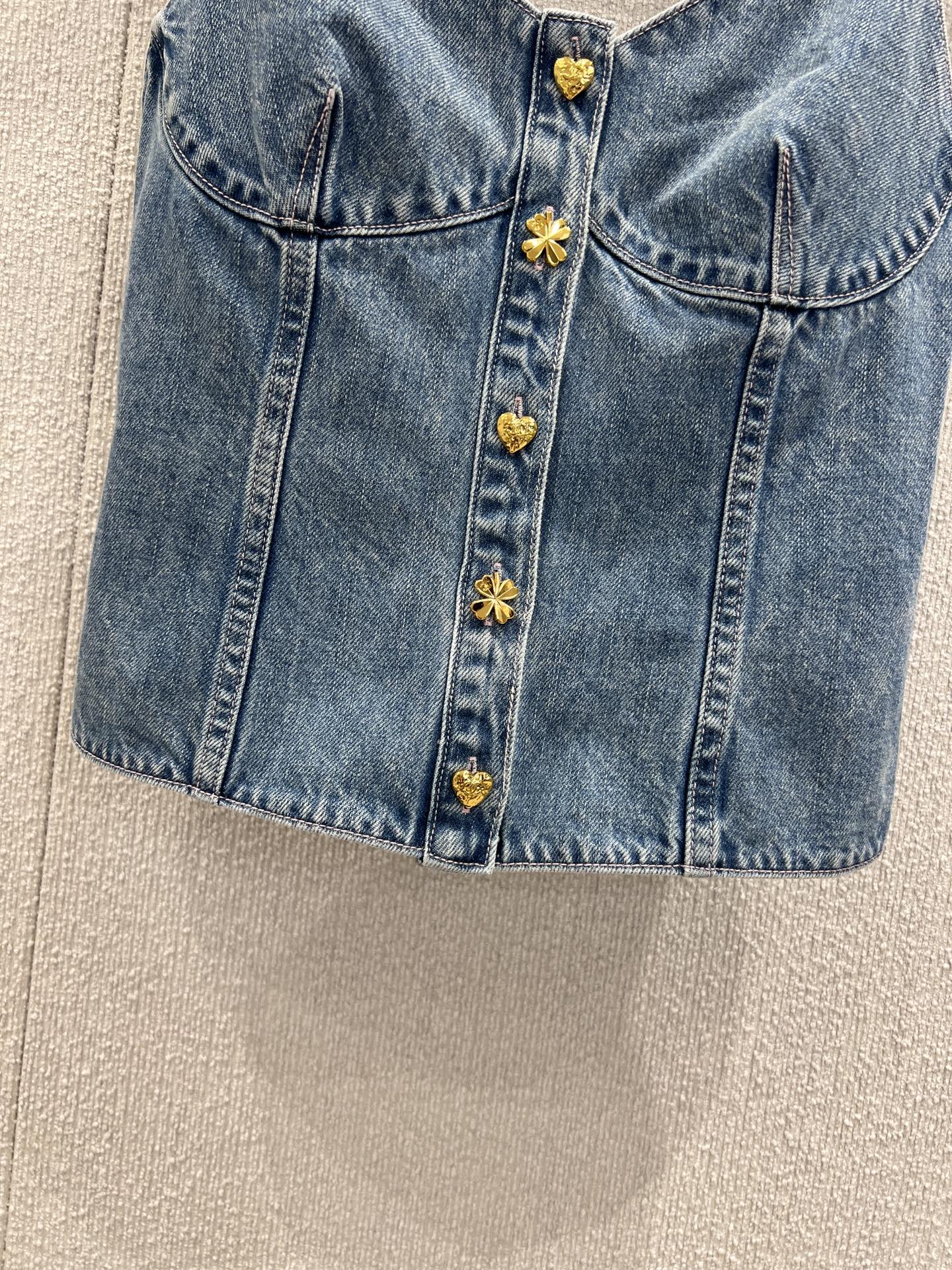 Chan 25fw denim camisole