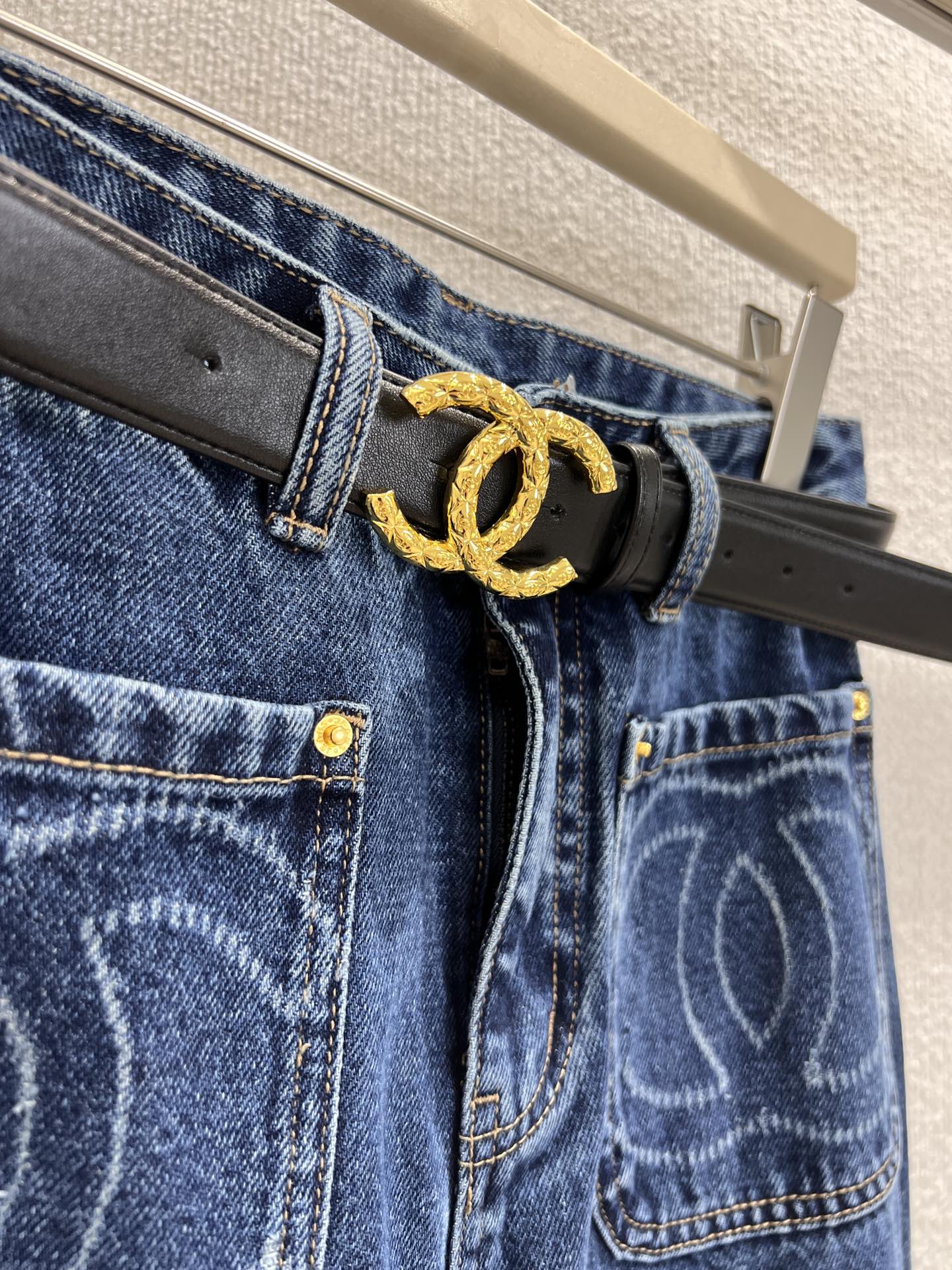 Chan 25 printed jeans
