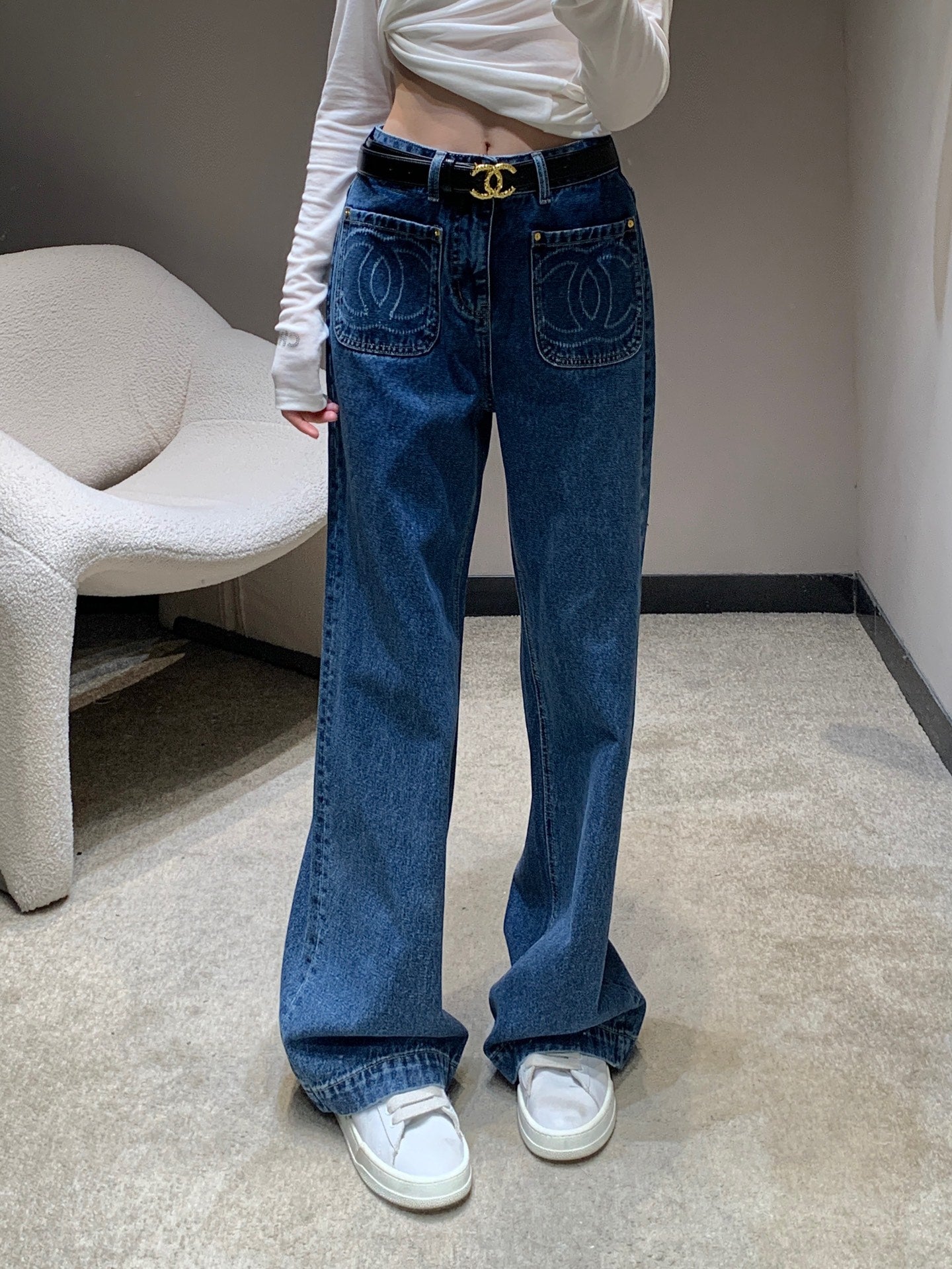 Chan 25 printed jeans