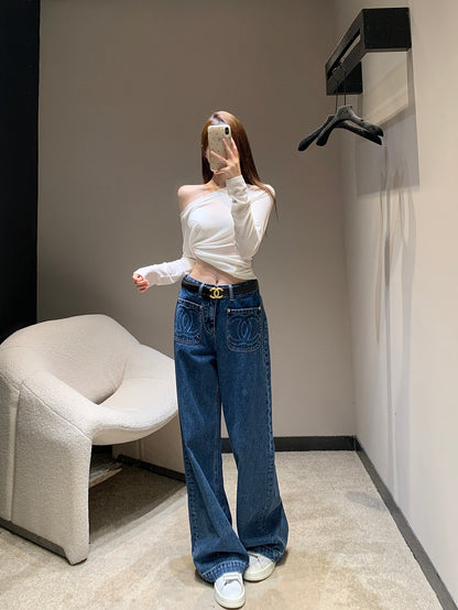 Chan 25 printed jeans