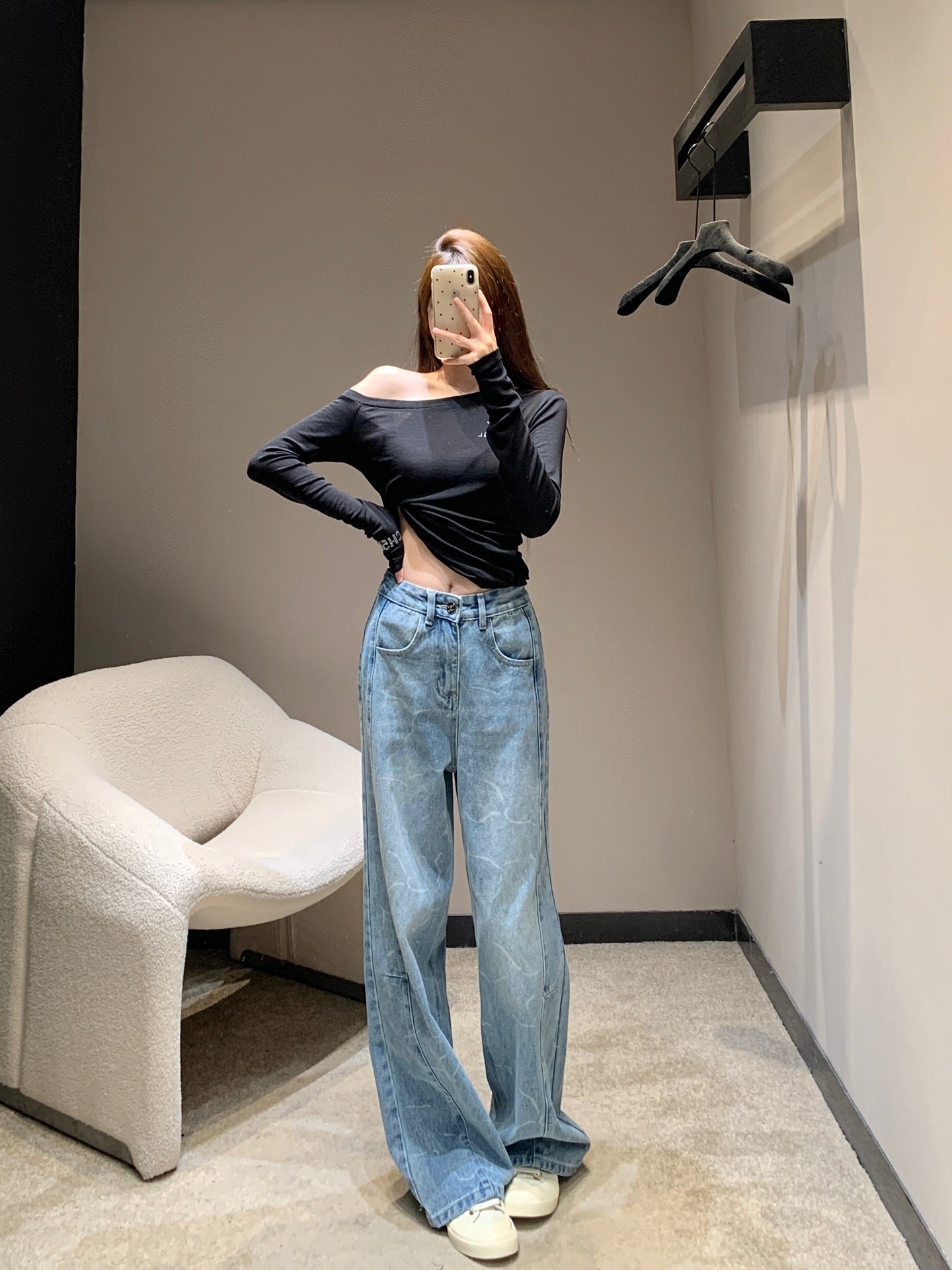 Chan 25fw patchwork jeans