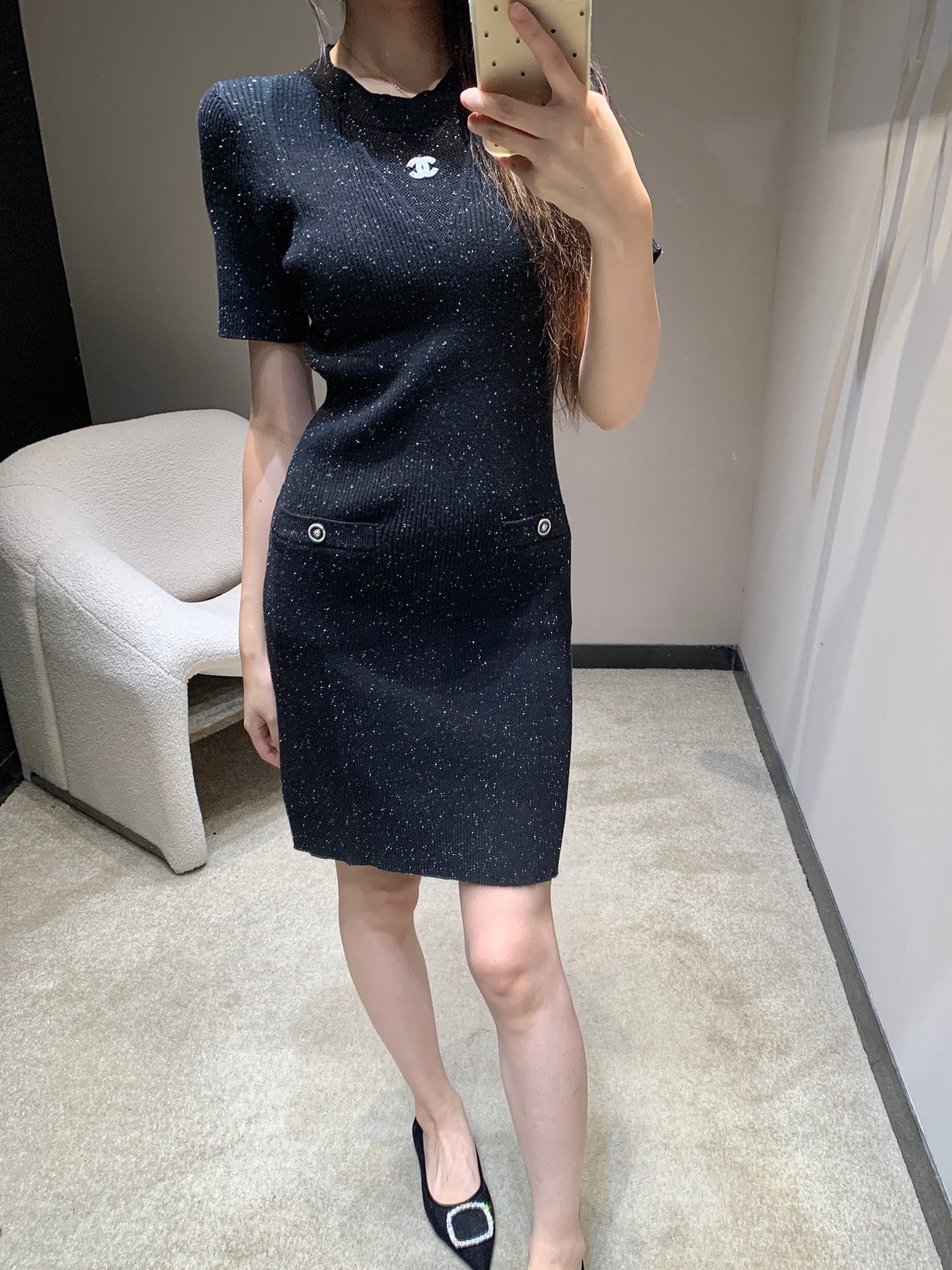 Chan 25 knitted dress
