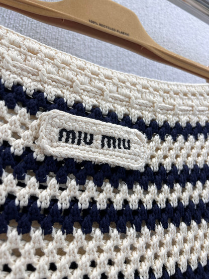 Miu 25ss knitted suit