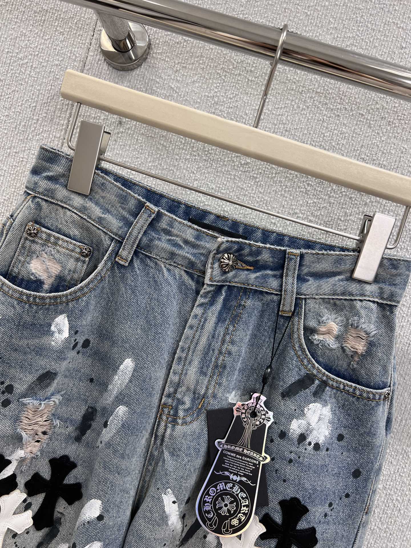 Chro 25fw printed jeans