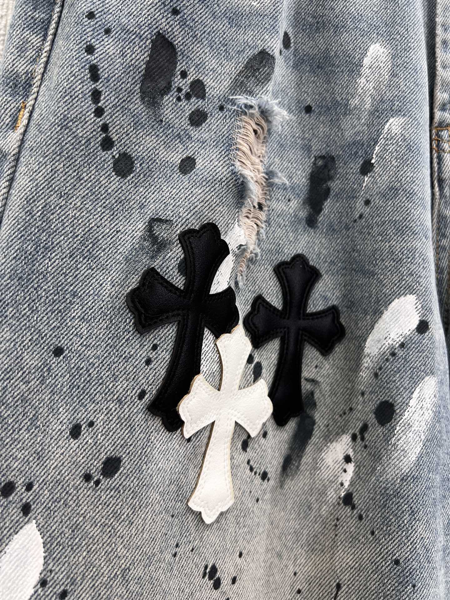 Chro 25fw printed jeans