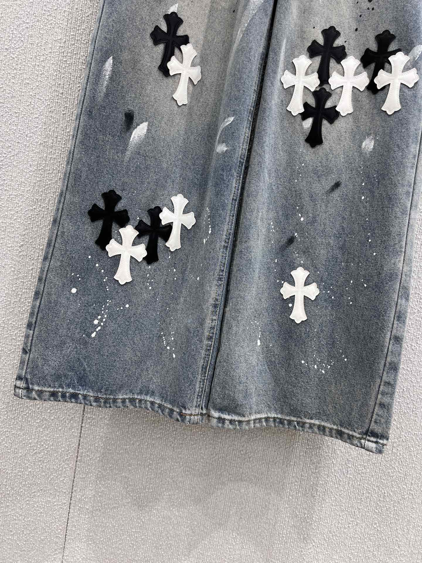 Chro 25fw printed jeans