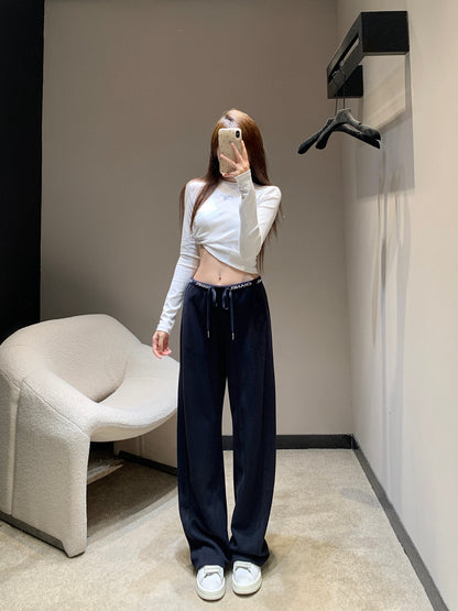 Chan 25fw drawstring pants