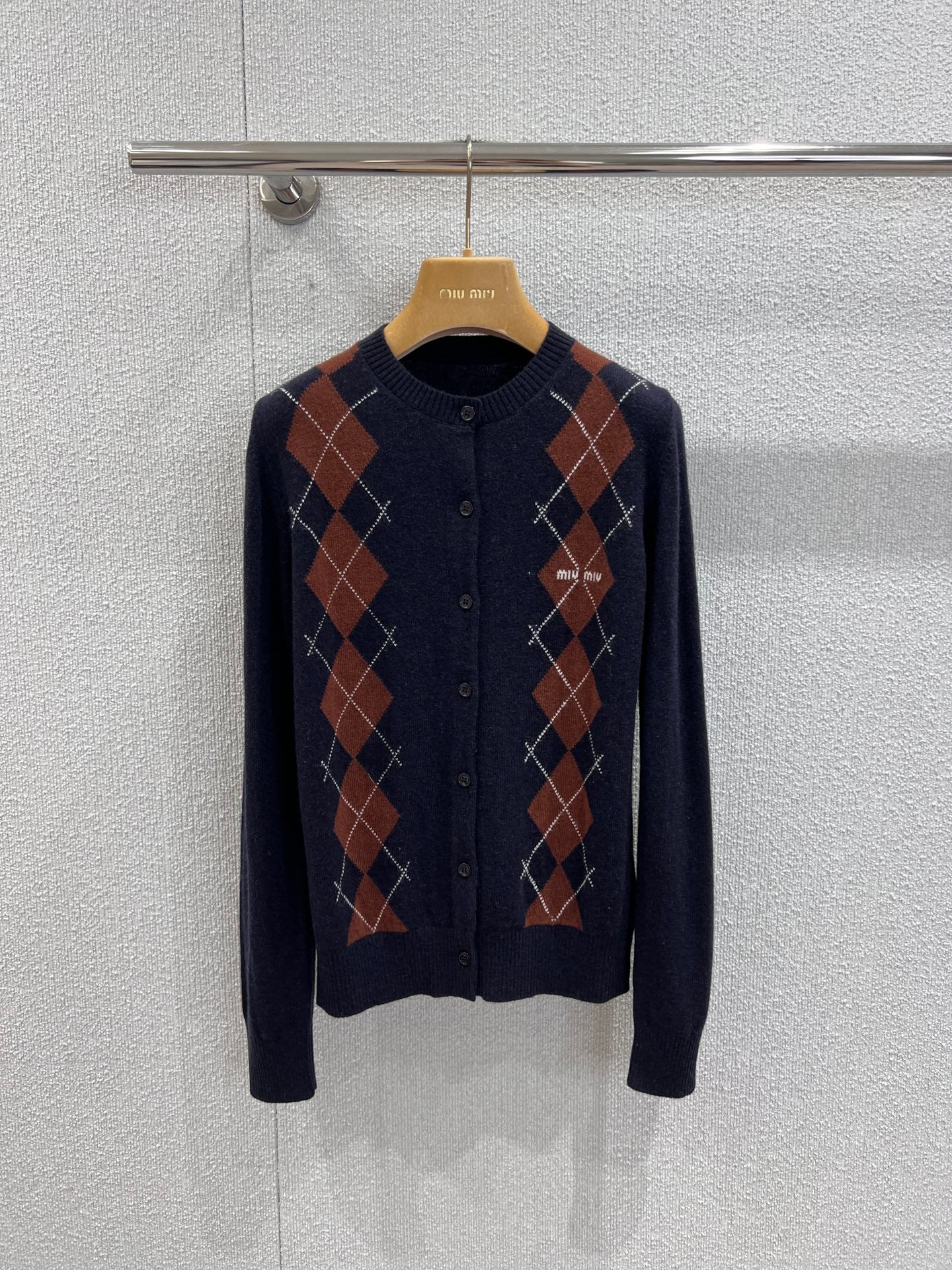 Miu 25fw jacquard cardigan