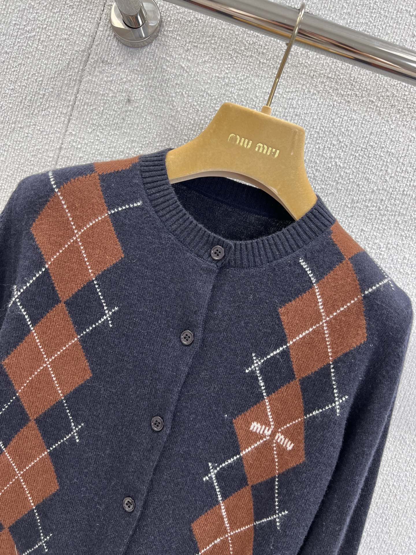 Miu 25fw jacquard cardigan