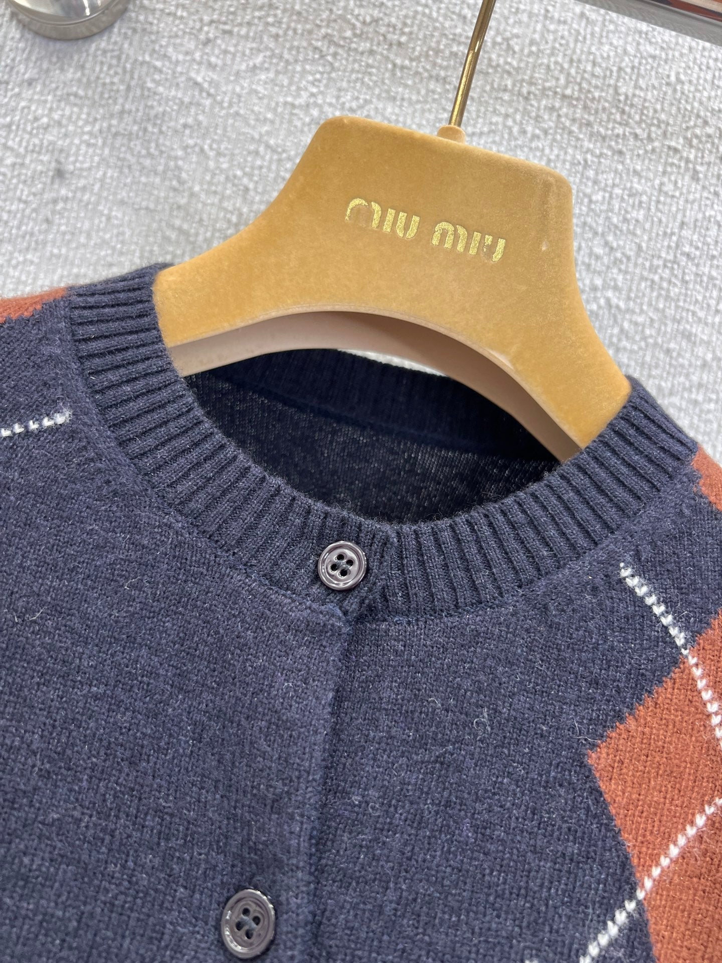 Miu 25fw jacquard cardigan