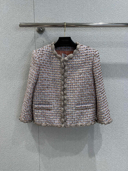 Val 25fw Crystal Chiffon Suit