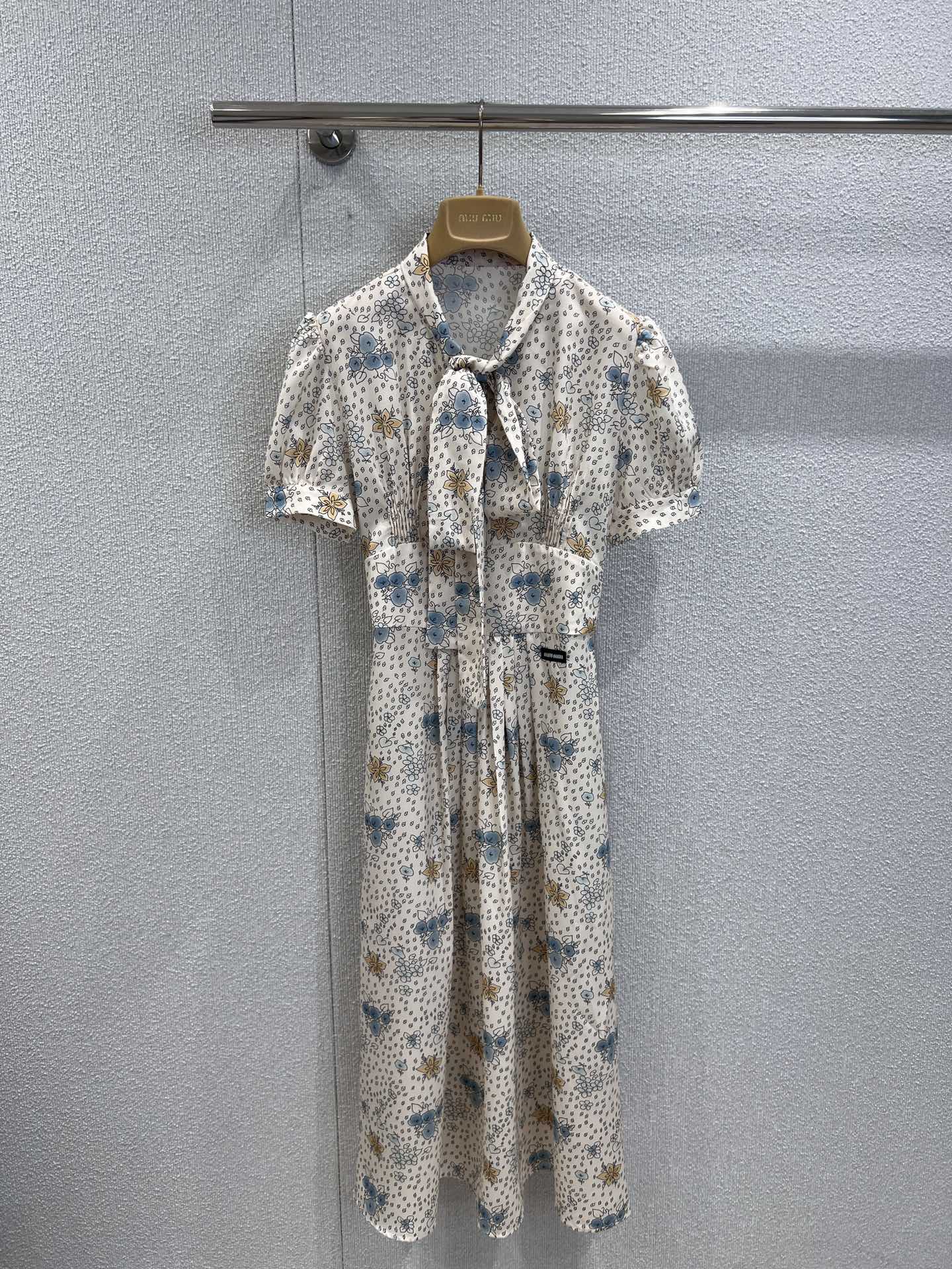 Miu 25fw silk dress