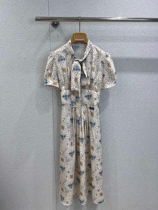 Miu 25fw silk dress