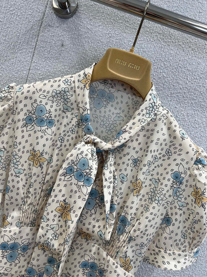 Miu 25fw silk dress