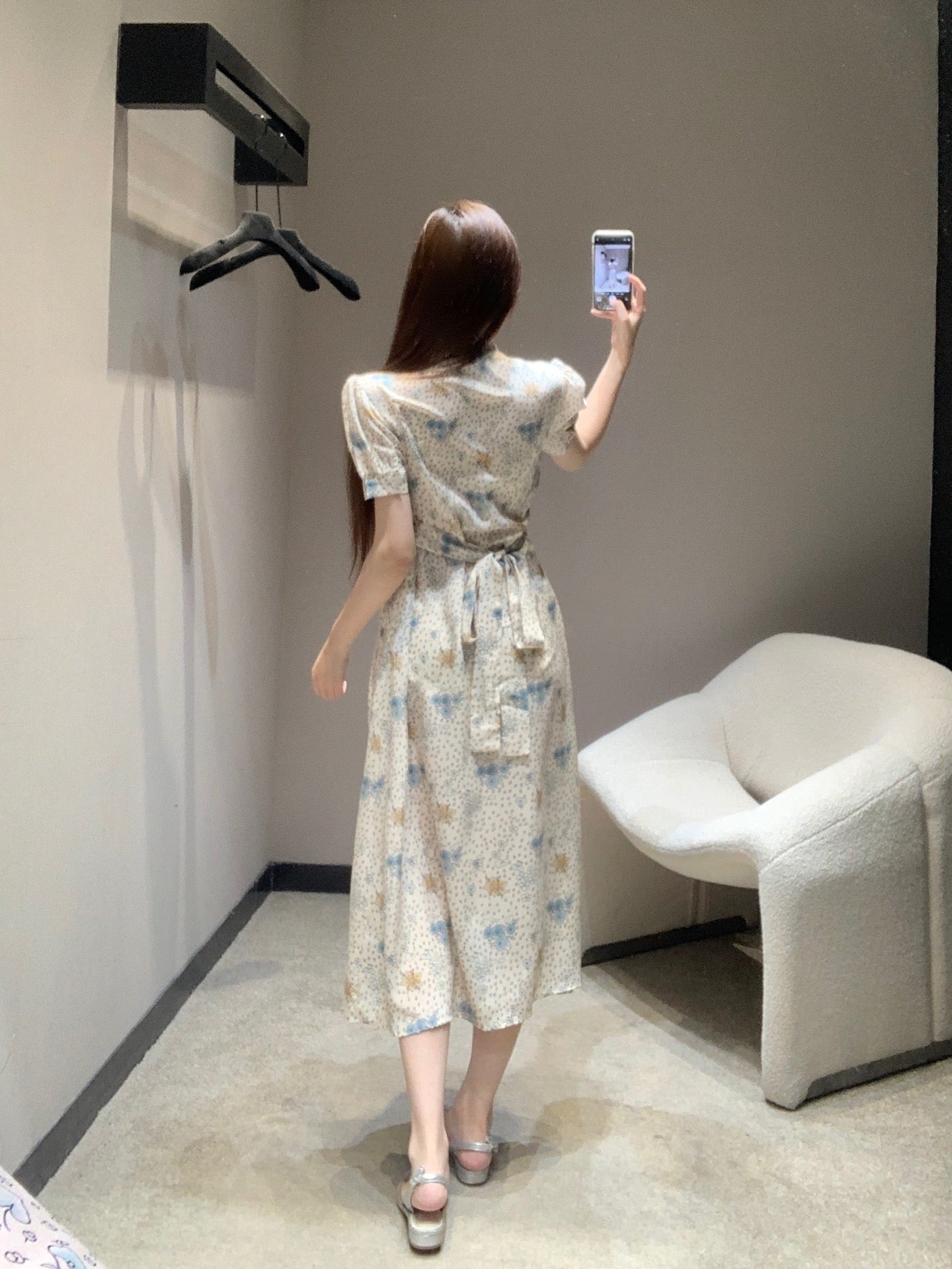 Miu 25fw silk dress