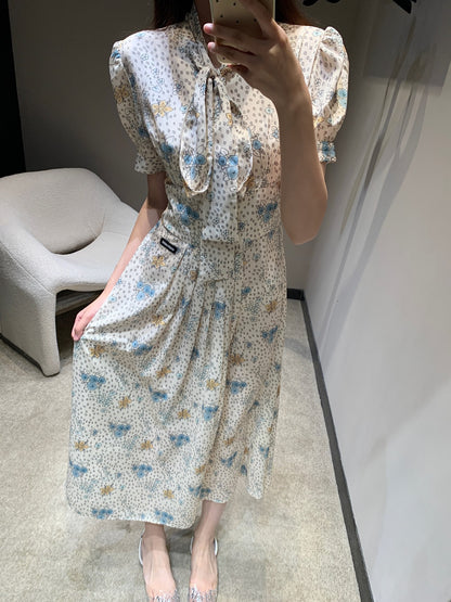 Miu 25fw silk dress