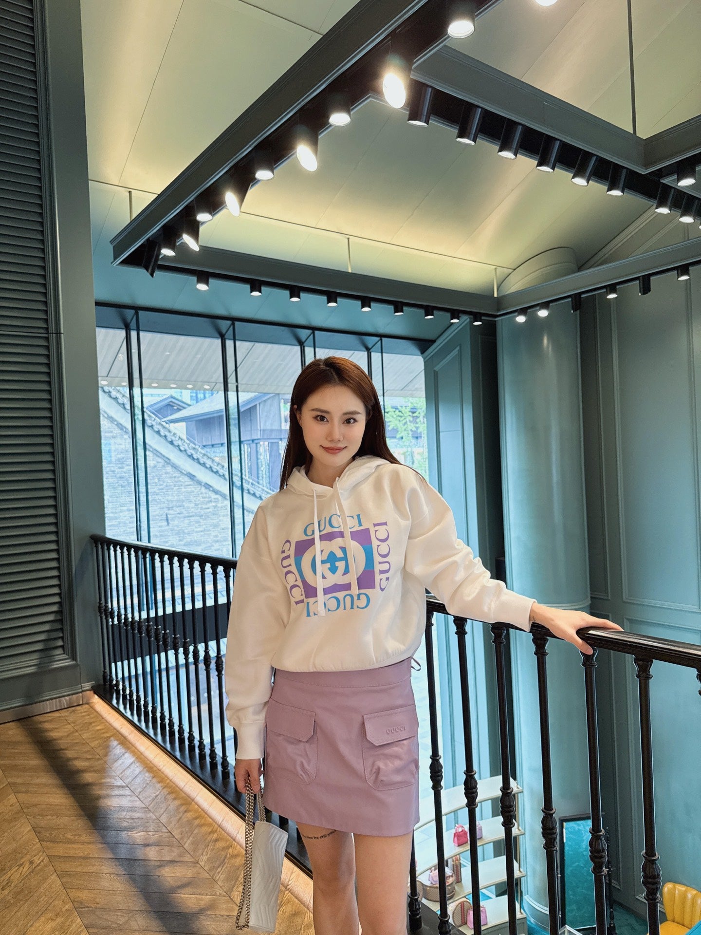 Guc 25fw printed sweatshirt