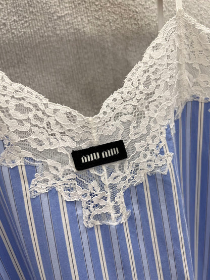 Miu 25ss Lace Camisole Dress