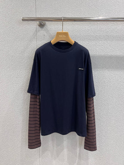 Miu 25fw Fake Two Piece T-Shirt