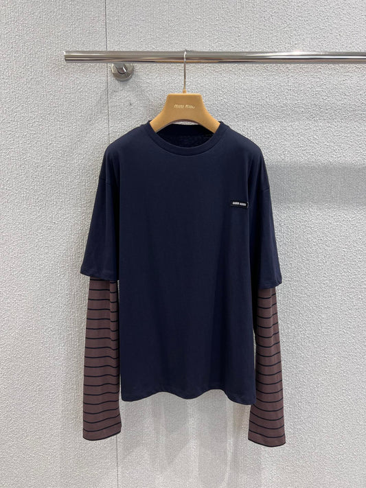 Miu 25fw Fake Two Piece T-Shirt