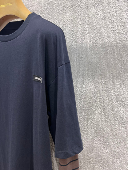 Miu 25fw Fake Two Piece T-Shirt