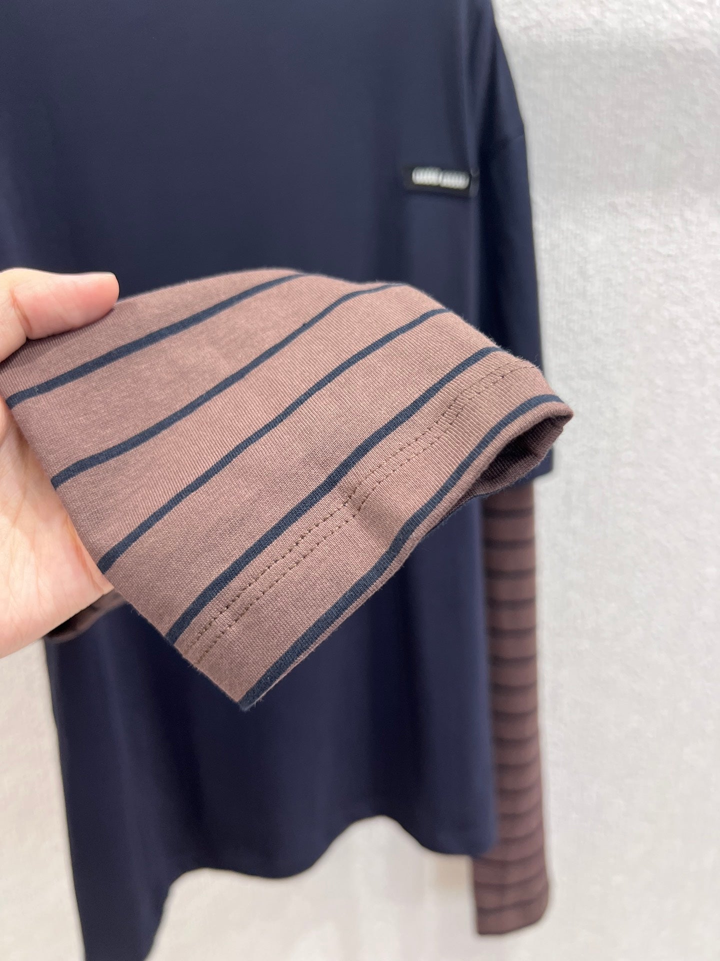 Miu 25fw Fake Two Piece T-Shirt
