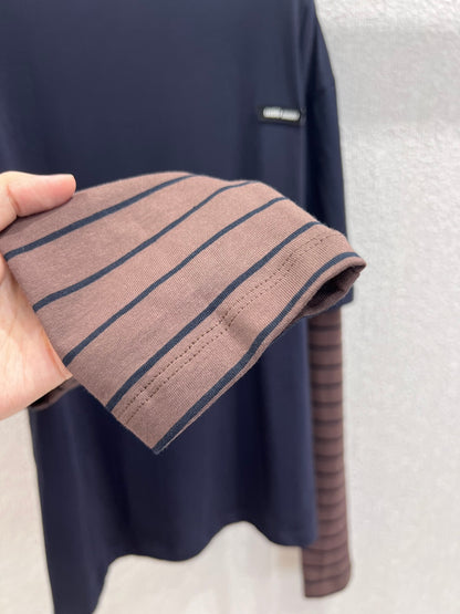Miu 25fw Fake Two Piece T-Shirt