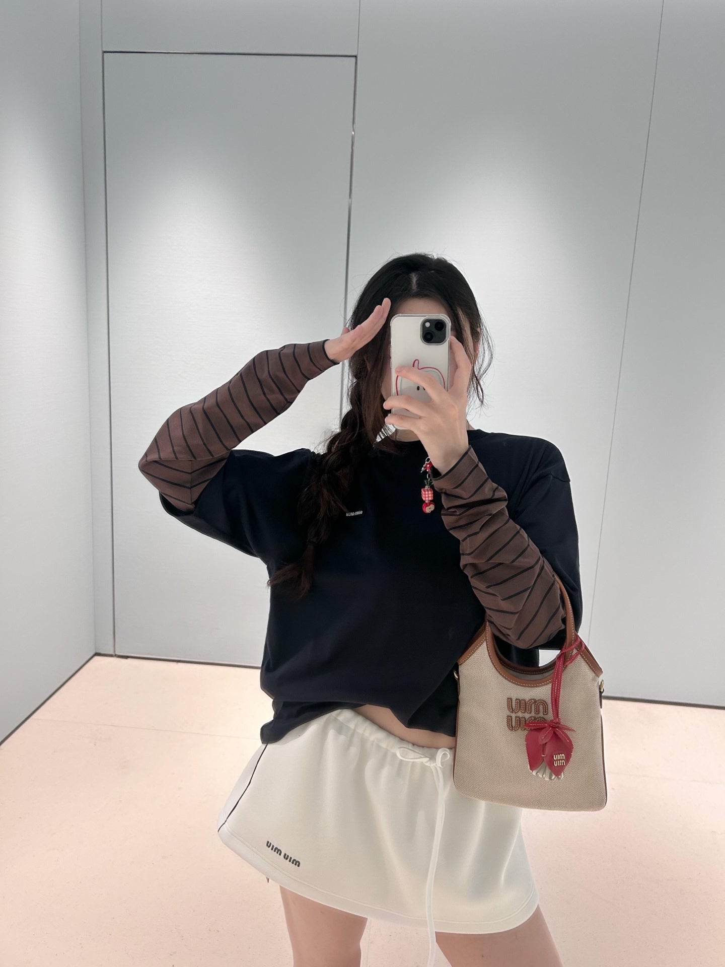 Miu 25fw Fake Two Piece T-Shirt
