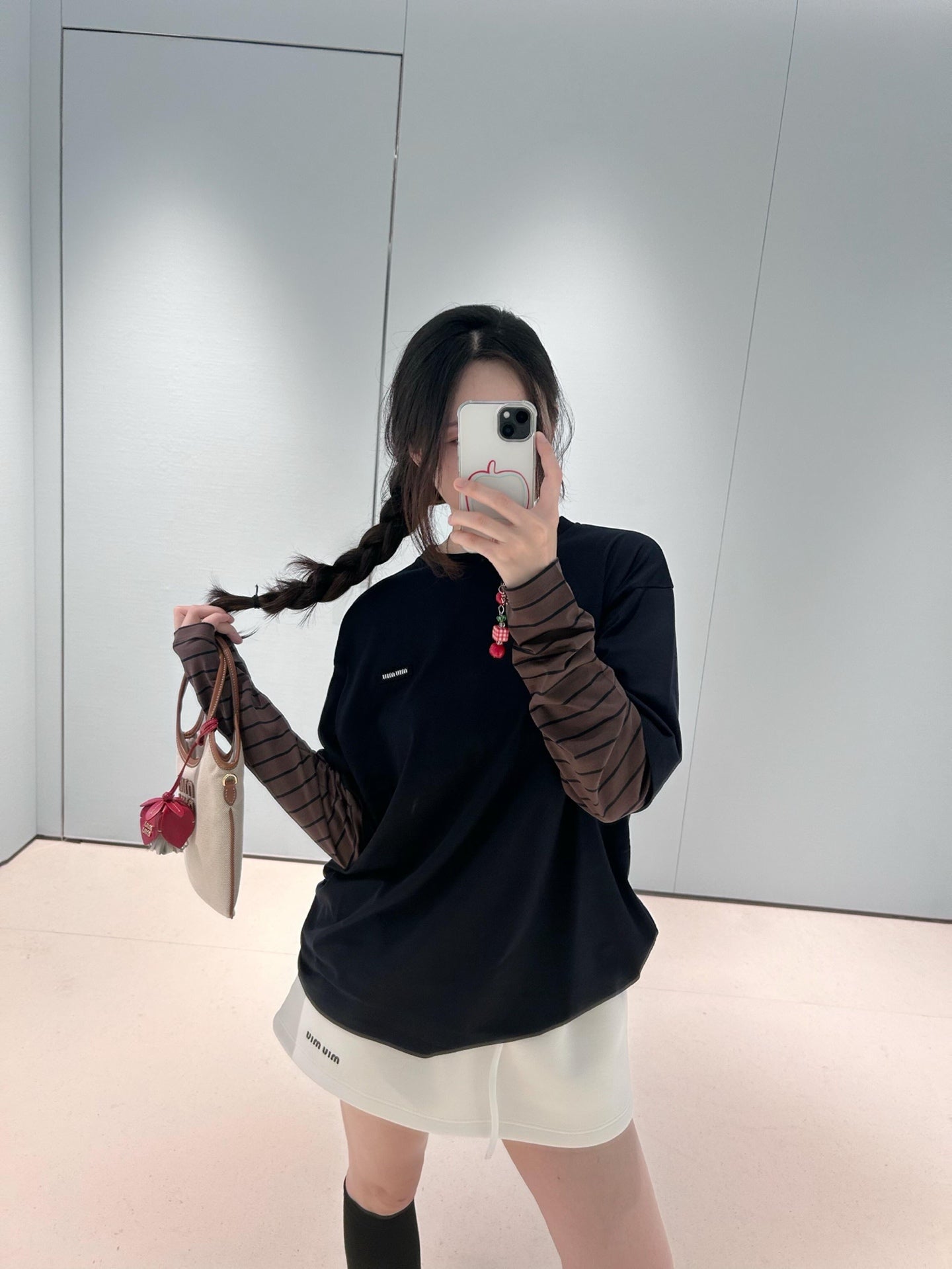 Miu 25fw Fake Two Piece T-Shirt