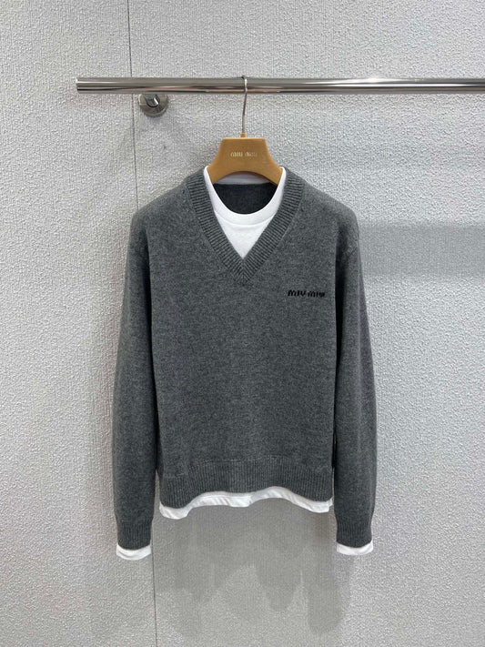 Miu 25fw Knitted Sweater