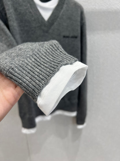 Miu 25fw Knitted Sweater