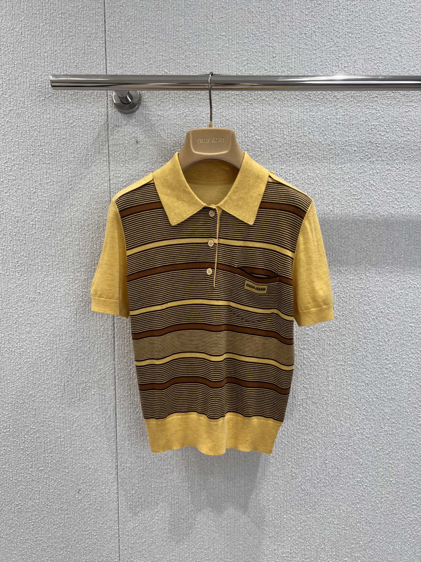 Miu 25fw Knitted T-shirt