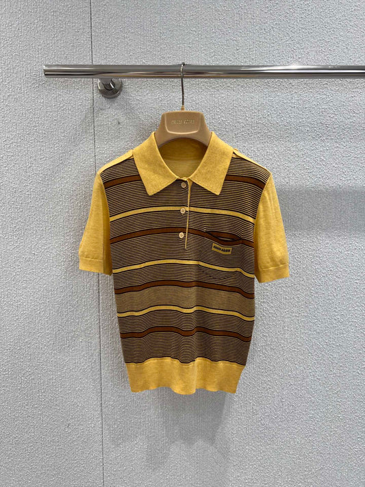 Miu 25fw Knitted T-shirt