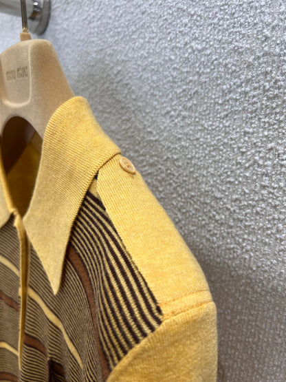 Miu 25fw Knitted T-shirt