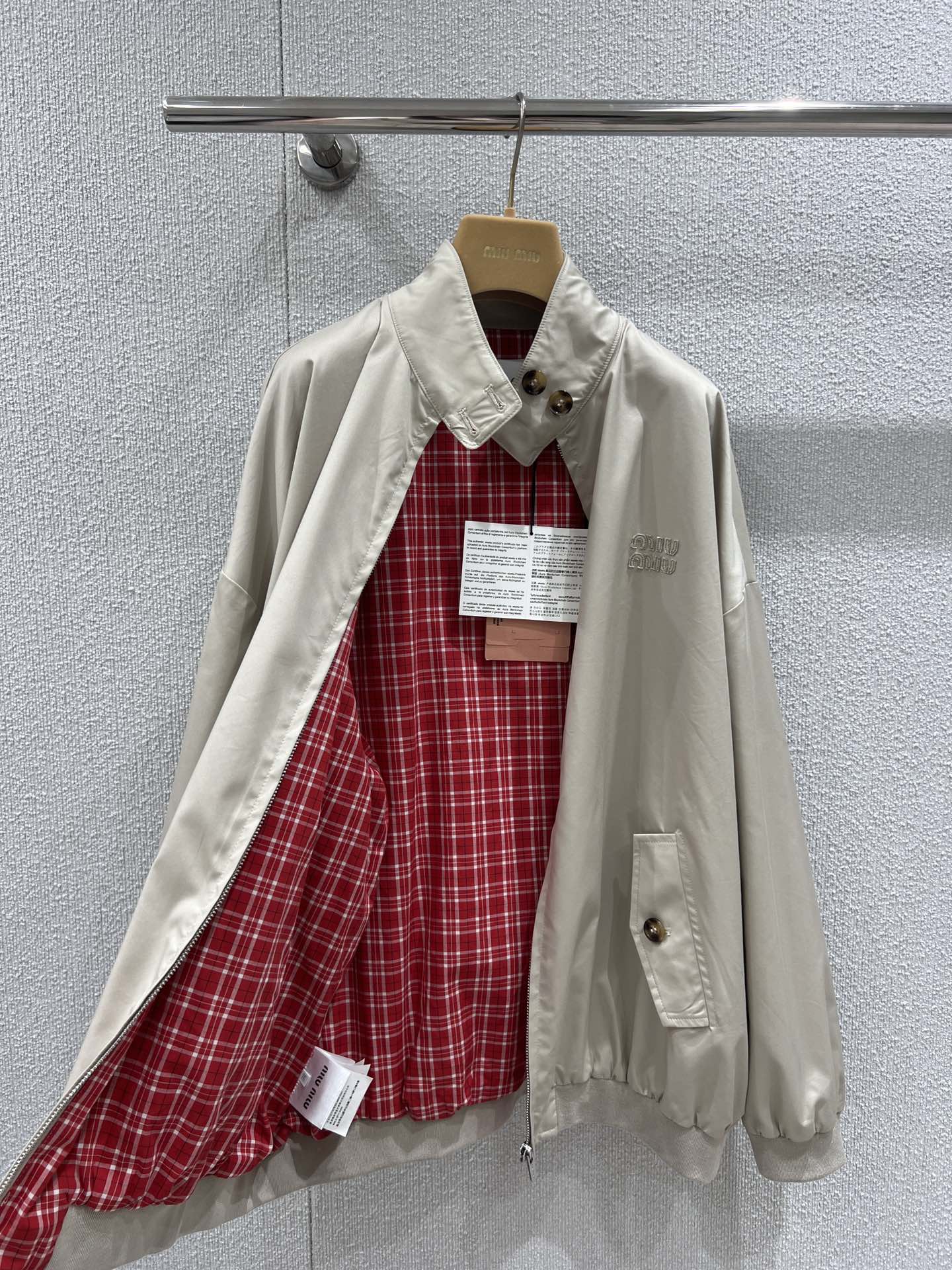 Miu 25ss Loose Casual Jacket
