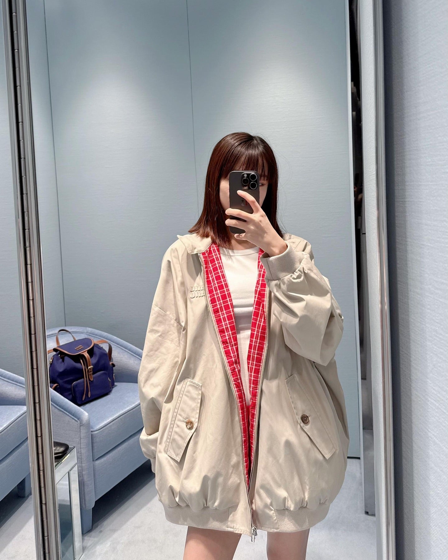 Miu 25ss Loose Casual Jacket