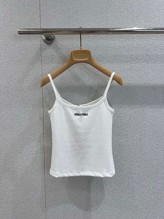 Miu 25ss Embroidered Camisole