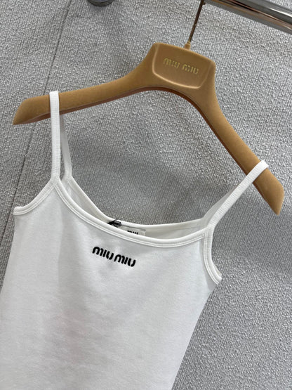 Miu 25ss Embroidered Camisole